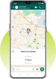 WhatsApp location tracking